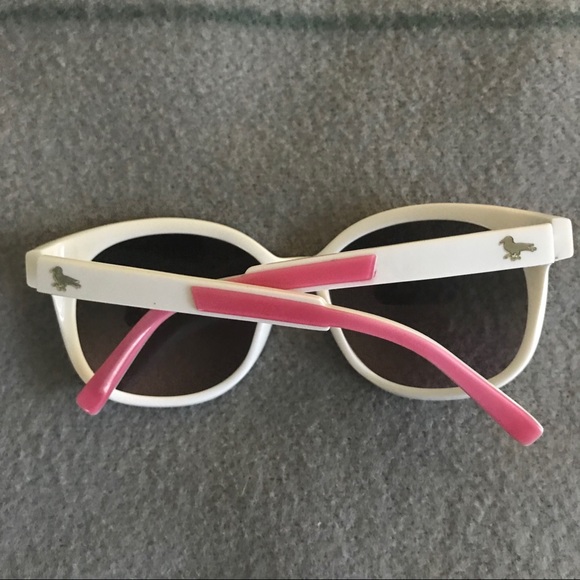 Pink white modern amusement circular cat-eye sunny main image 5